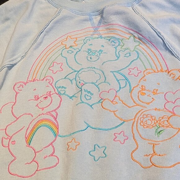 Pastel Blue Care Bears Sweater S - Picture 4 of 7